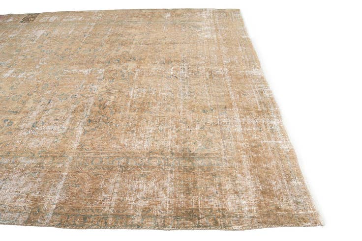 Detail image of 9' 5 x 12' 5 Hand Knotted Ultra Vintage Persian Wool Rug