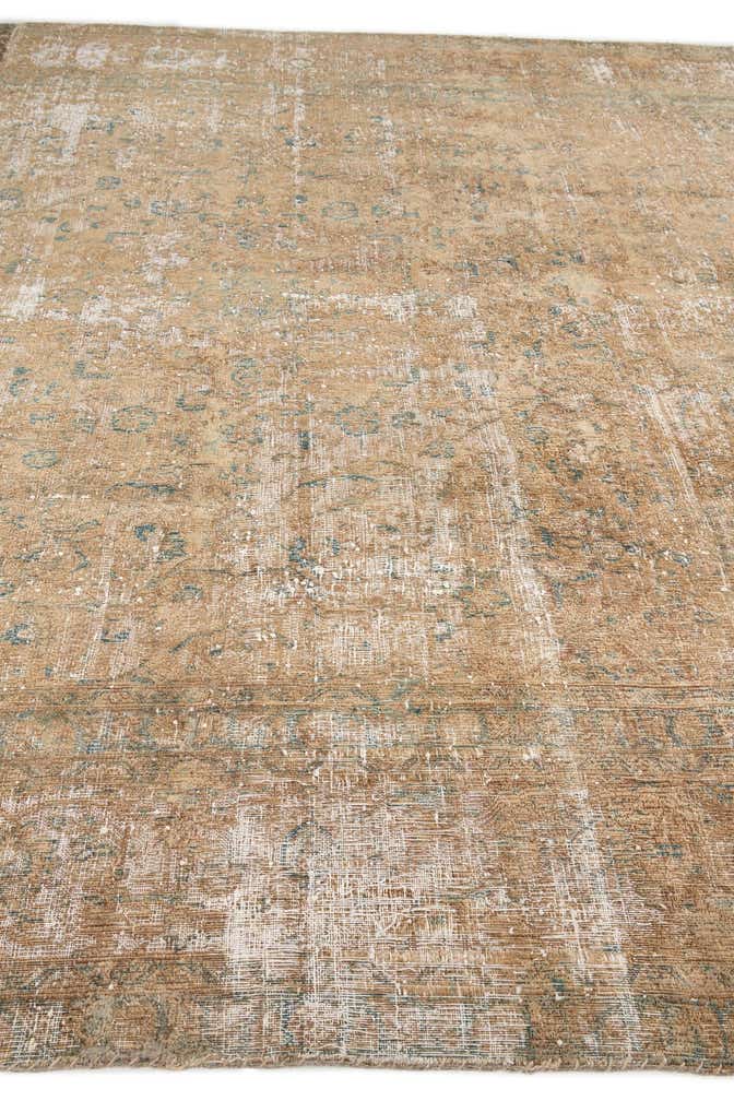 9' 5 x 12' 5 Hand Knotted Ultra Vintage Persian Wool Rug