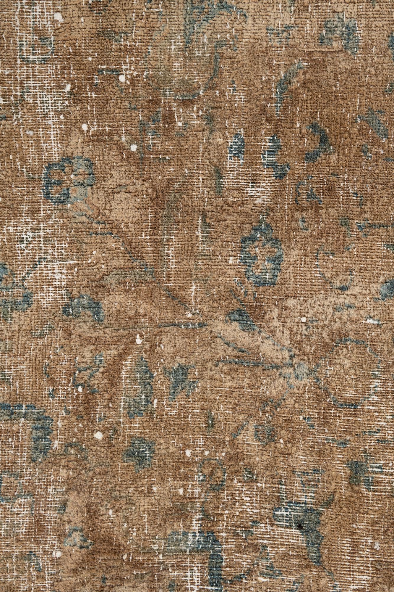 9' 5 x 12' 5 Hand Knotted Ultra Vintage Persian Wool Rug