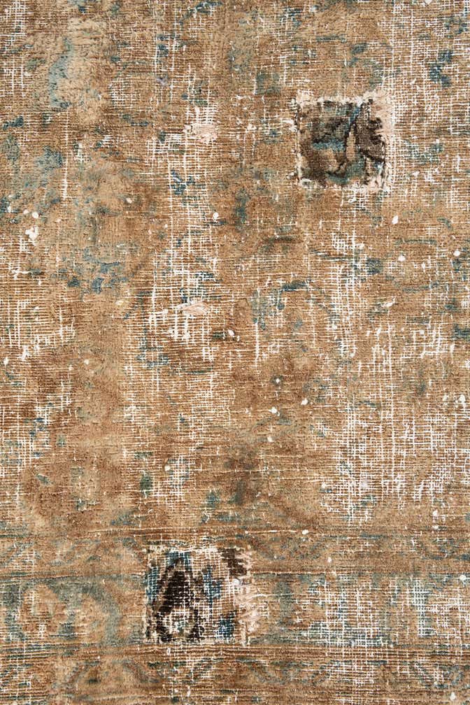 9' 5 x 12' 5 Hand Knotted Ultra Vintage Persian Wool Rug