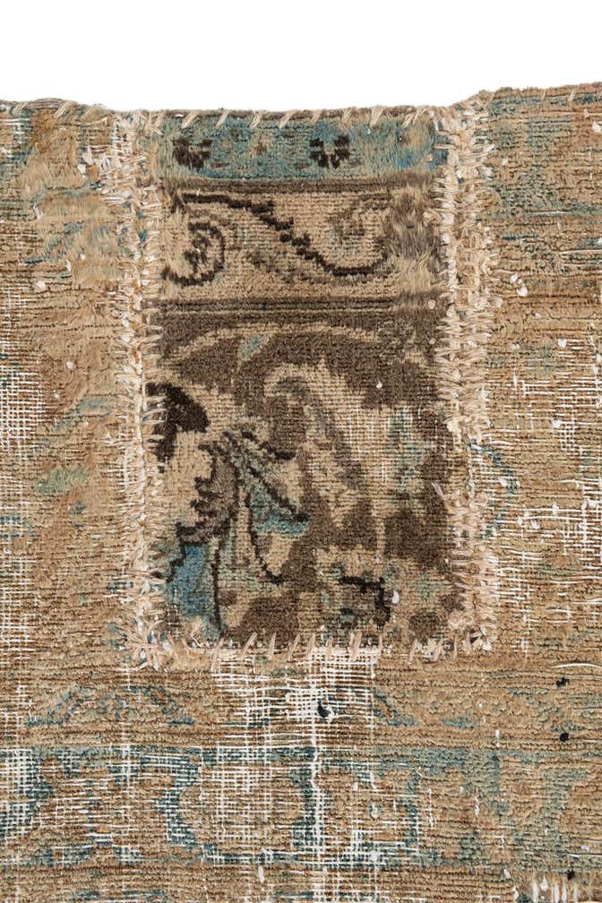 9' 5 x 12' 5 Hand Knotted Ultra Vintage Persian Wool Rug