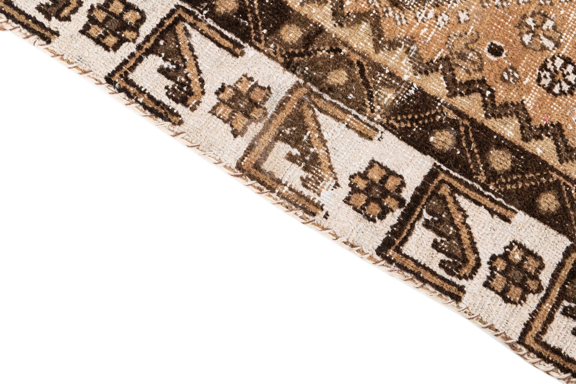 3' 8 x 6' 2 Hand Knotted Ultra Vintage Persian Wool Rug