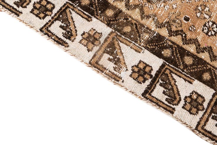 Detail image of 3' 8 x 6' 2 Hand Knotted Ultra Vintage Persian Wool Rug