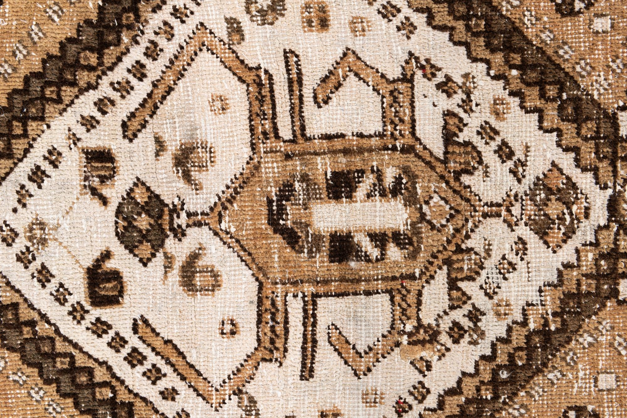 3' 8 x 6' 2 Hand Knotted Ultra Vintage Persian Wool Rug