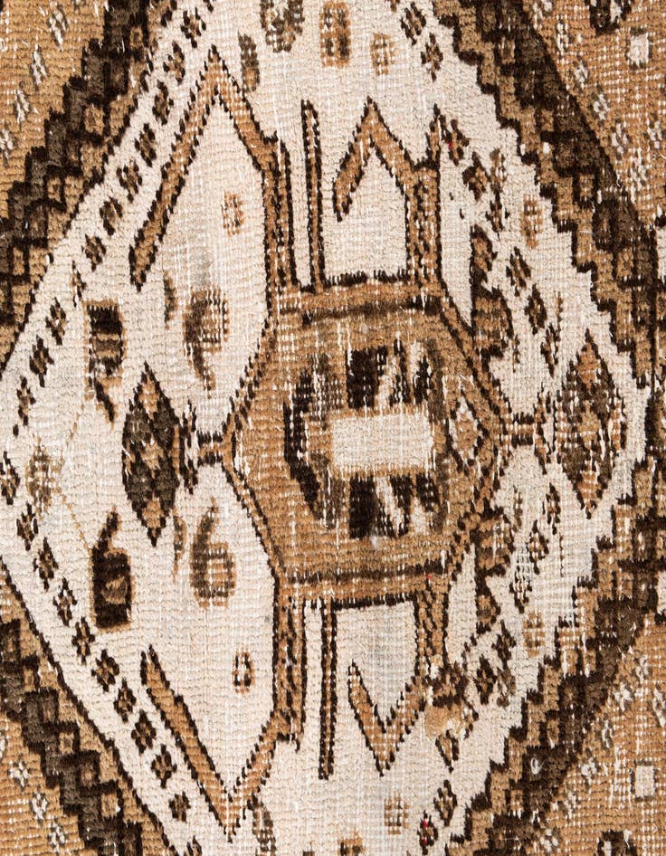 Detail image of 3' 8 x 6' 2  Hand Knotted Ultra Vintage Persian Wool Rug