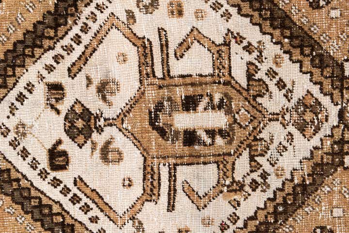 3' 8 x 6' 2 Hand Knotted Ultra Vintage Persian Wool Rug