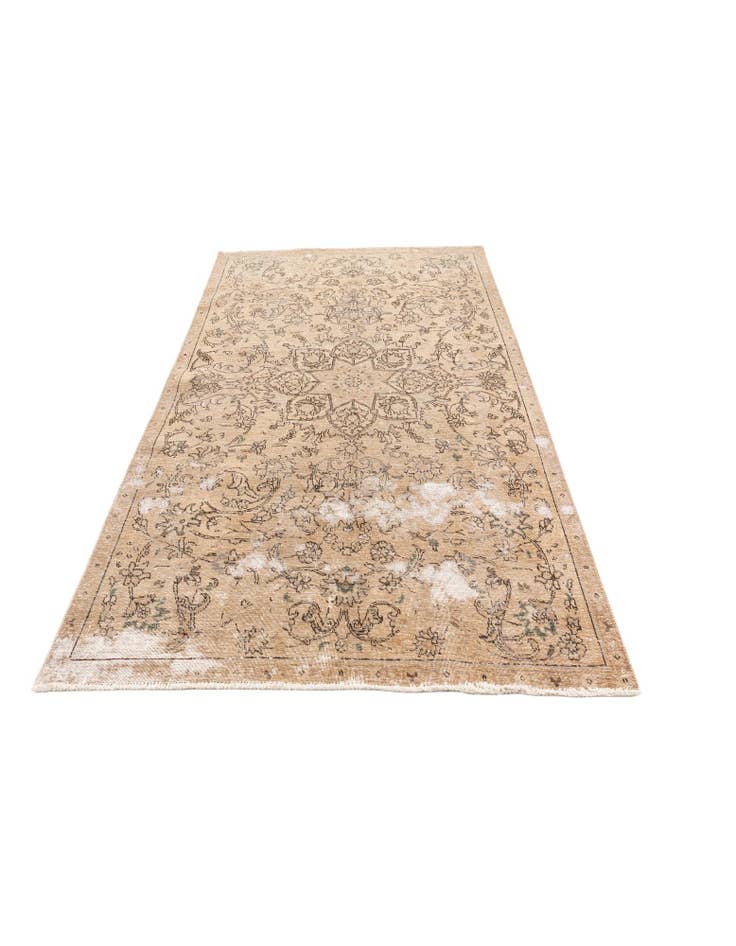 Detail image of 4' 9 x 8' Hand Knotted Ultra Vintage Persian Wool Rug