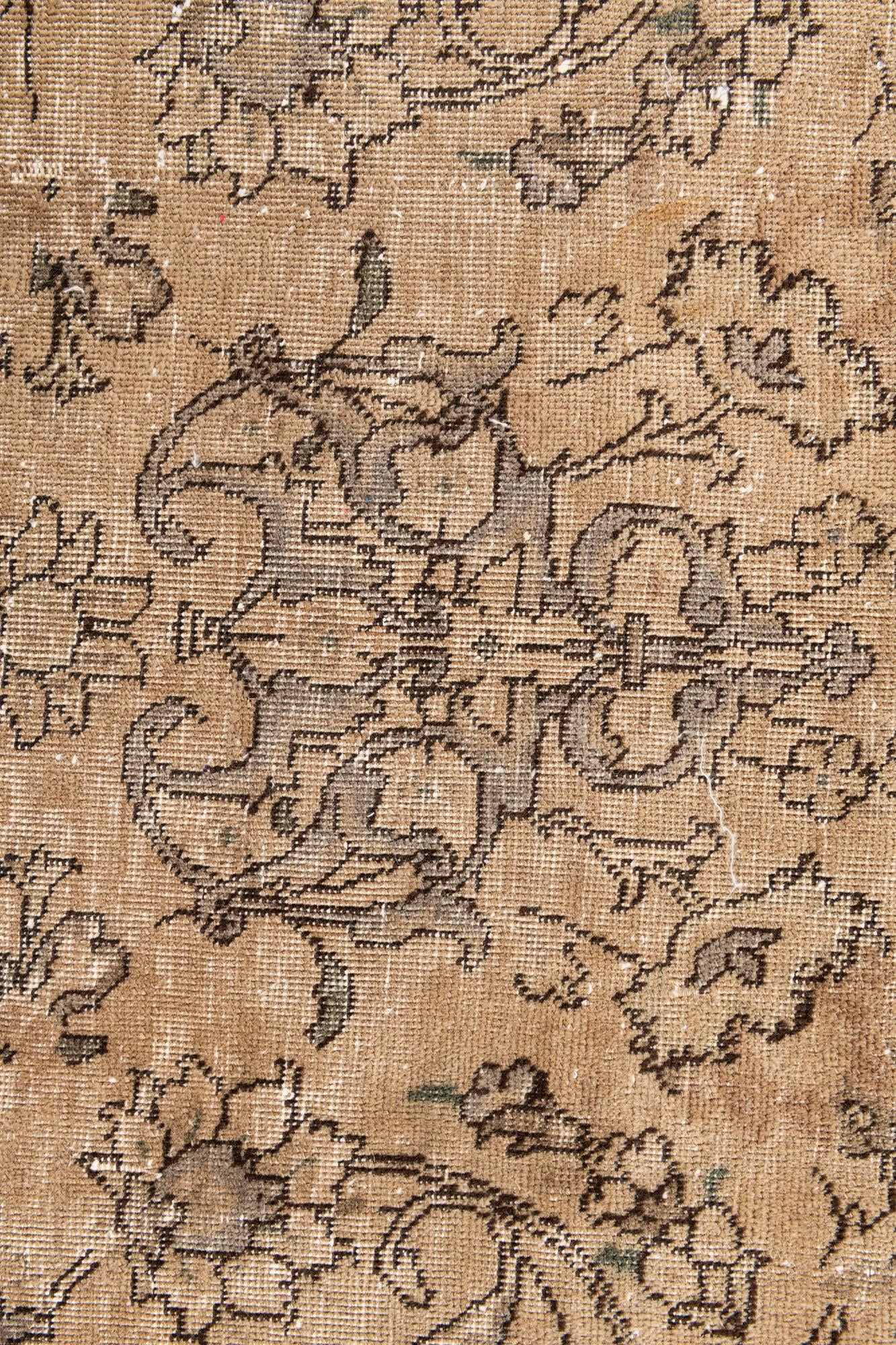 4' 9 x 8' Hand Knotted Ultra Vintage Persian Wool Rug