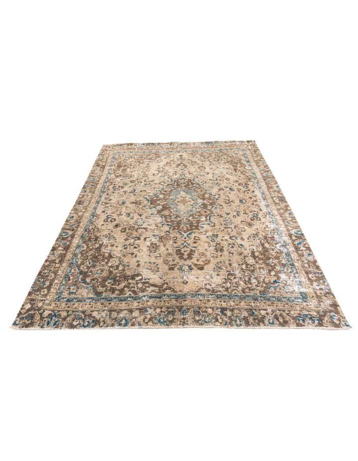 7' x 8' 8 Hand Knotted Ultra Vintage Persian Wool Rug