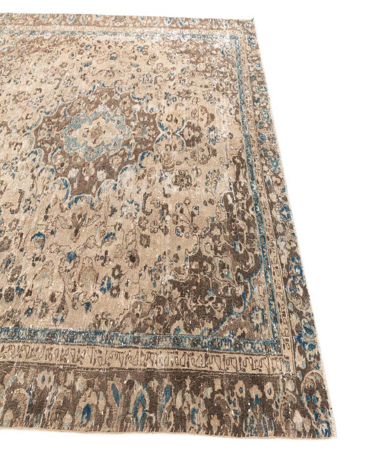 Detail image of 7' x 8' 8  Hand Knotted Ultra Vintage Persian Wool Rug