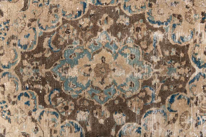 7' x 8' 8 Hand Knotted Ultra Vintage Persian Wool Rug