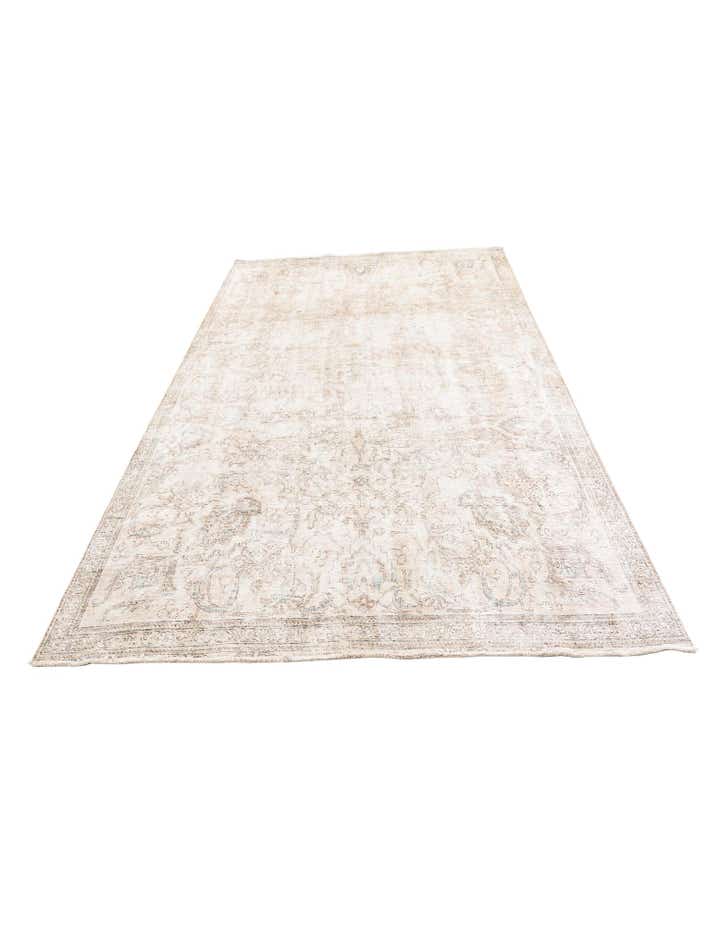 7' x 10' 10 Hand Knotted Ultra Vintage Persian Wool Rug