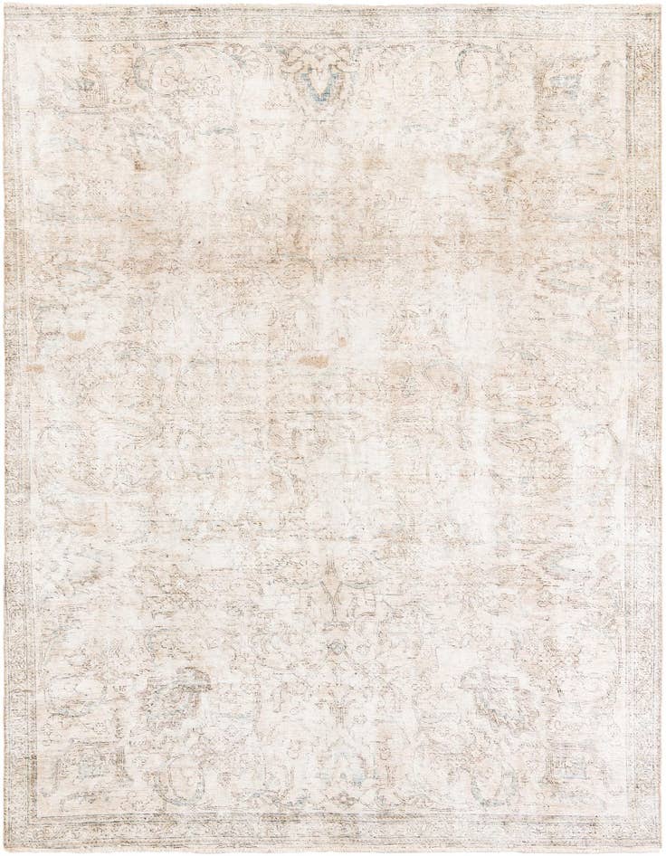 Detail image of 7' x 10' 10 Hand Knotted Ultra Vintage Persian Wool Rug