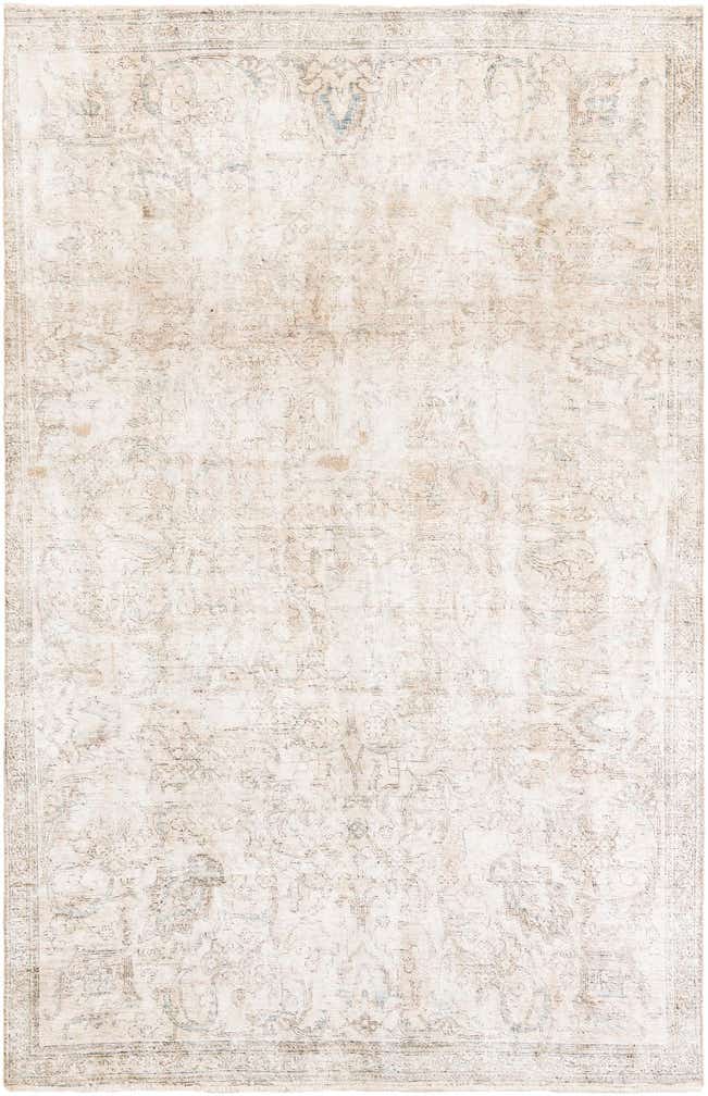 7' x 10' 10 Hand Knotted Ultra Vintage Persian Wool Rug