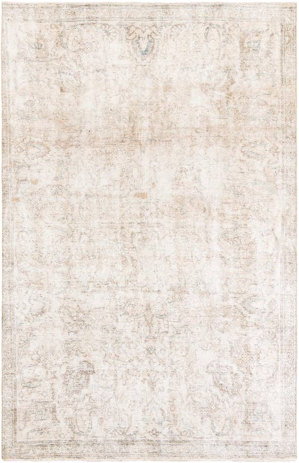 Detail image of 7' x 10' 10 Hand Knotted Ultra Vintage Persian Wool Rug