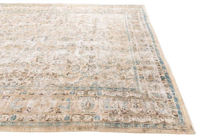 Detail image of 8' 2 x 10' 8 Hand Knotted Ultra Vintage Persian Wool Rug