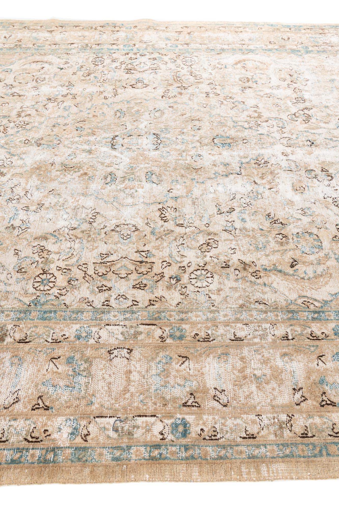 8' 2 x 10' 8 Hand Knotted Ultra Vintage Persian Wool Rug