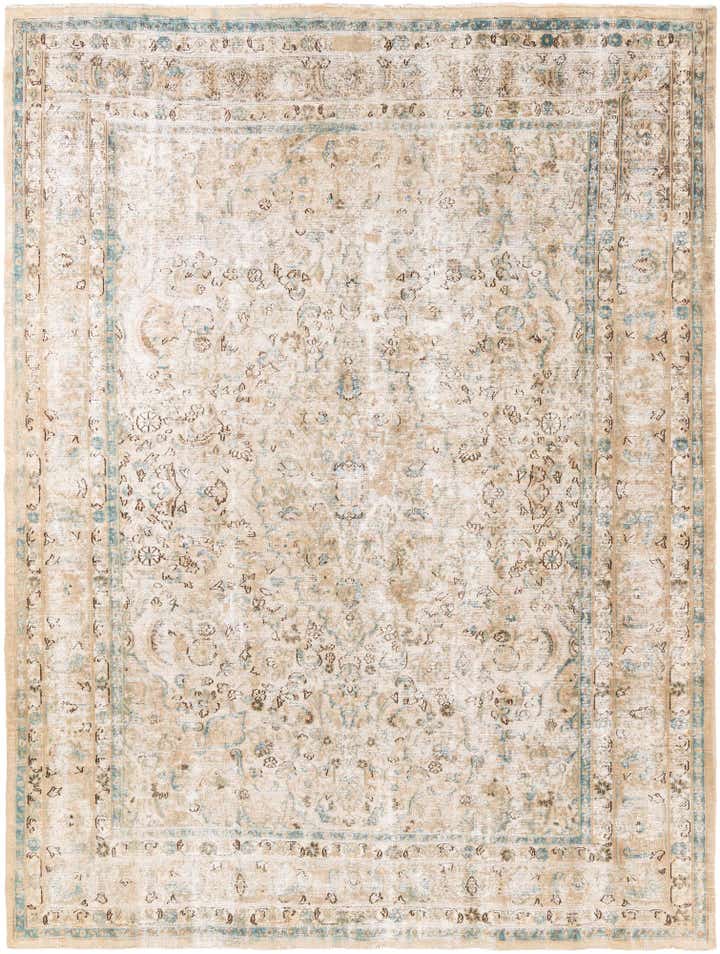 8' 2 x 10' 8 Hand Knotted Ultra Vintage Persian Wool Rug