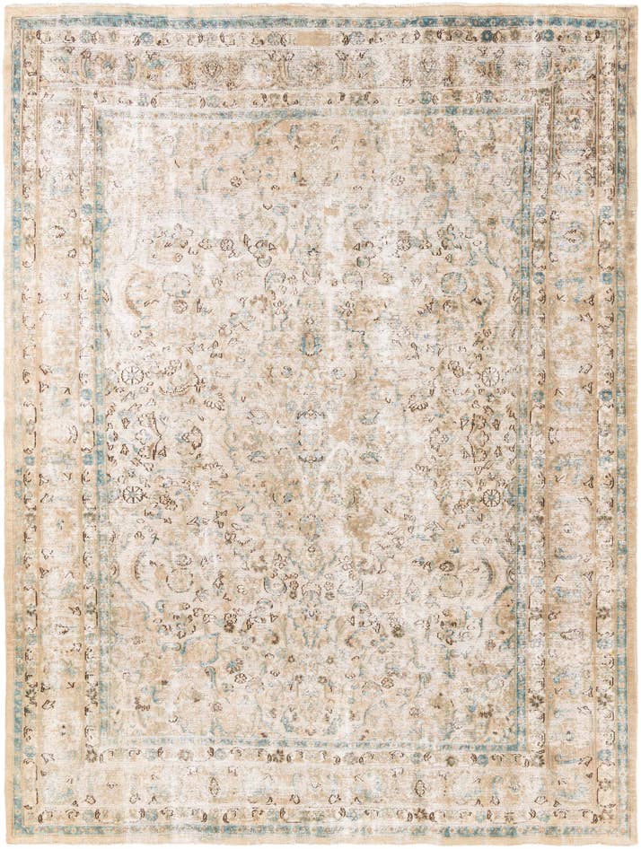 Detail image of 8' 2 x 10' 8 Hand Knotted Ultra Vintage Persian Wool Rug