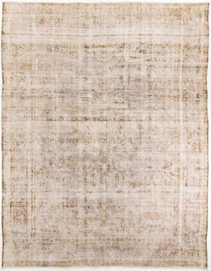 Detail image of 9' 5 x 12' 9 Hand Knotted Ultra Vintage Wool Rug