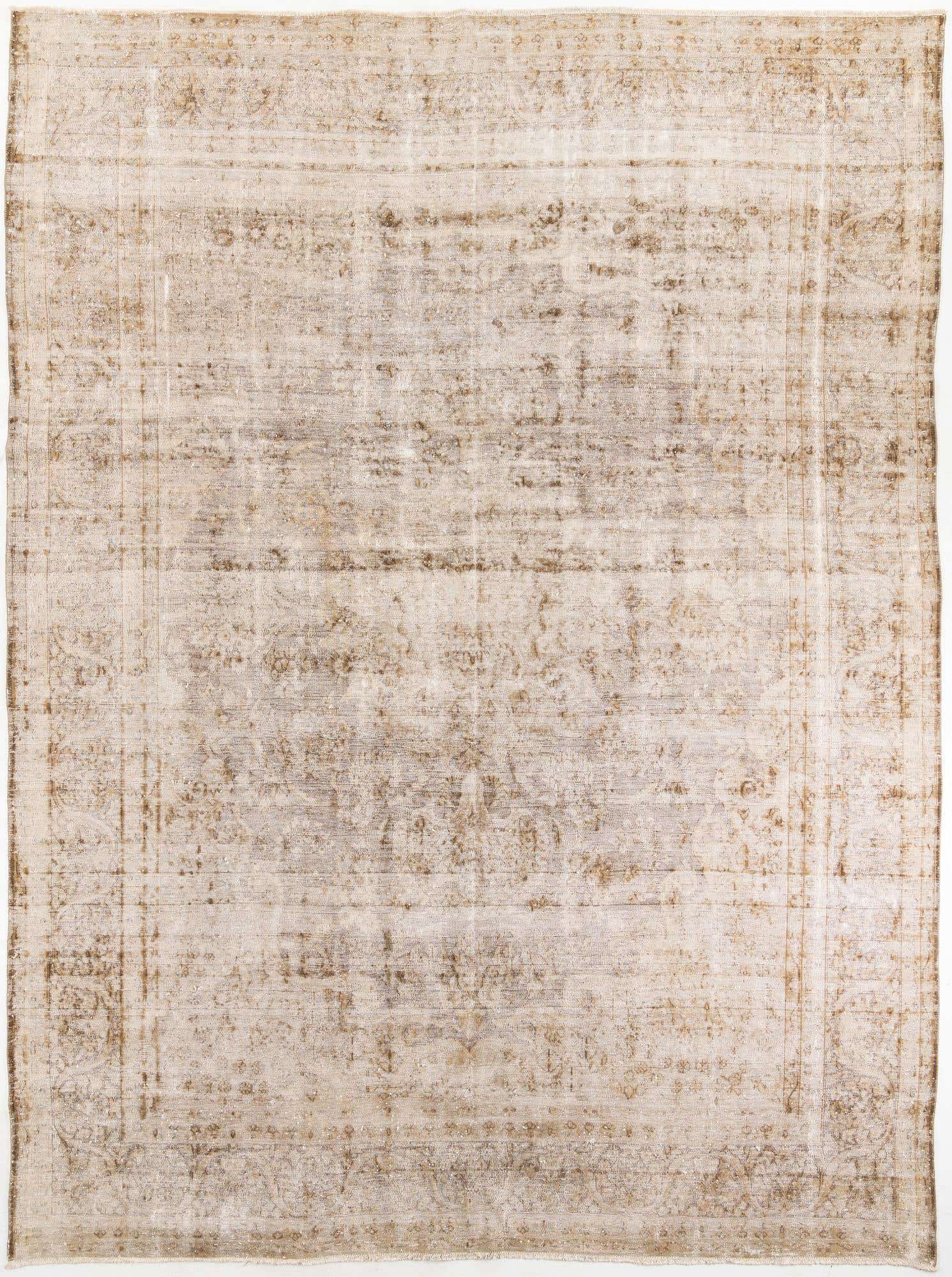 9' 5 x 12' 9 Hand Knotted Ultra Vintage Wool Rug