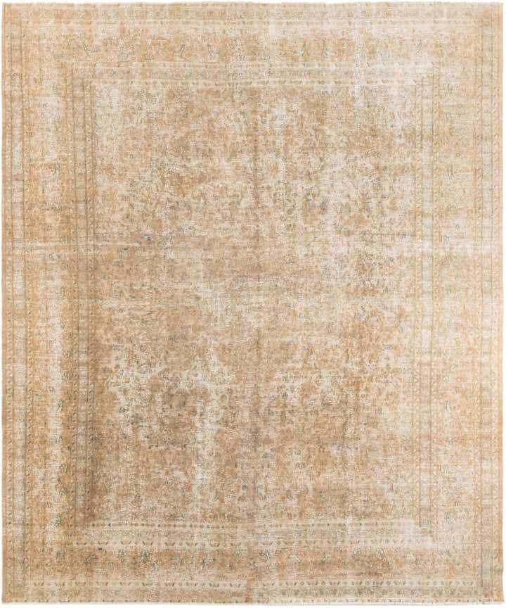 9' 7 x 11' 6 Hand Knotted Ultra Vintage Persian Wool Rug