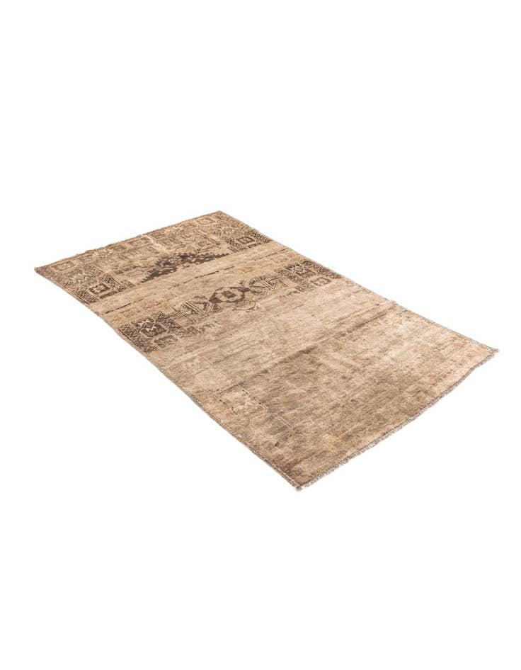 Detail image of 3' 2 x 5' 10  Hand Knotted Ultra Vintage Persian Wool Rug