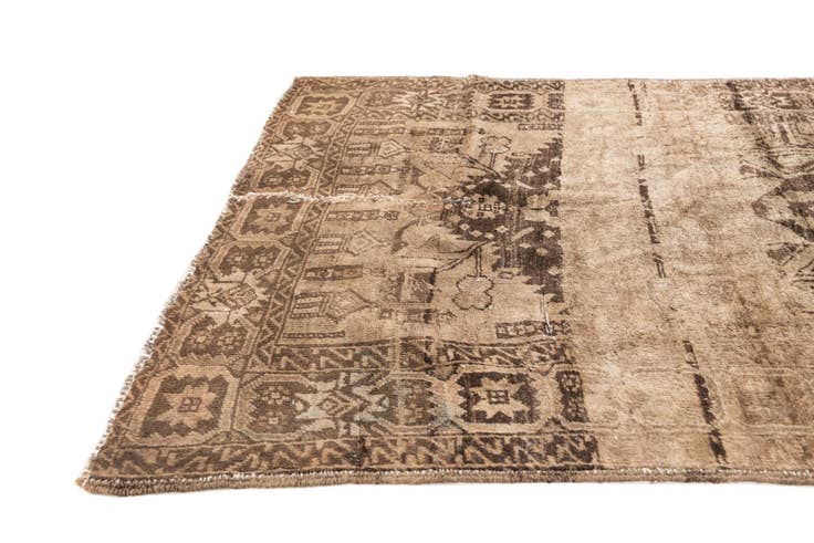 Detail image of 3' 2 x 5' 10 Hand Knotted Ultra Vintage Persian Wool Rug
