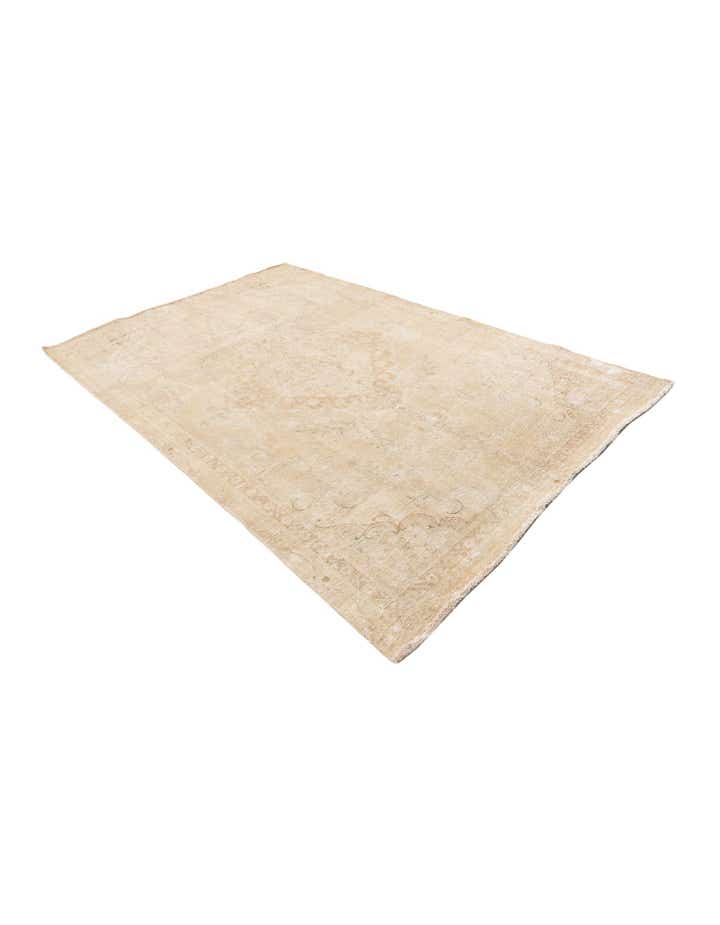 6' 4 x 9' 9 Hand Knotted Ultra Vintage Persian Wool Rug