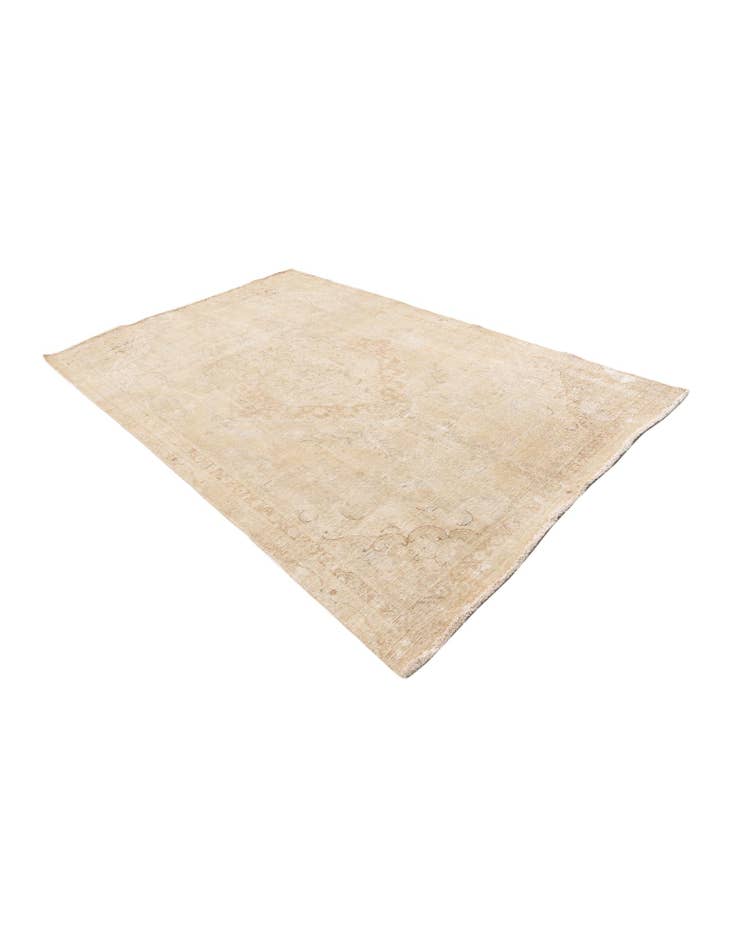 Detail image of 6' 4 x 9' 9 Hand Knotted Ultra Vintage Persian Wool Rug