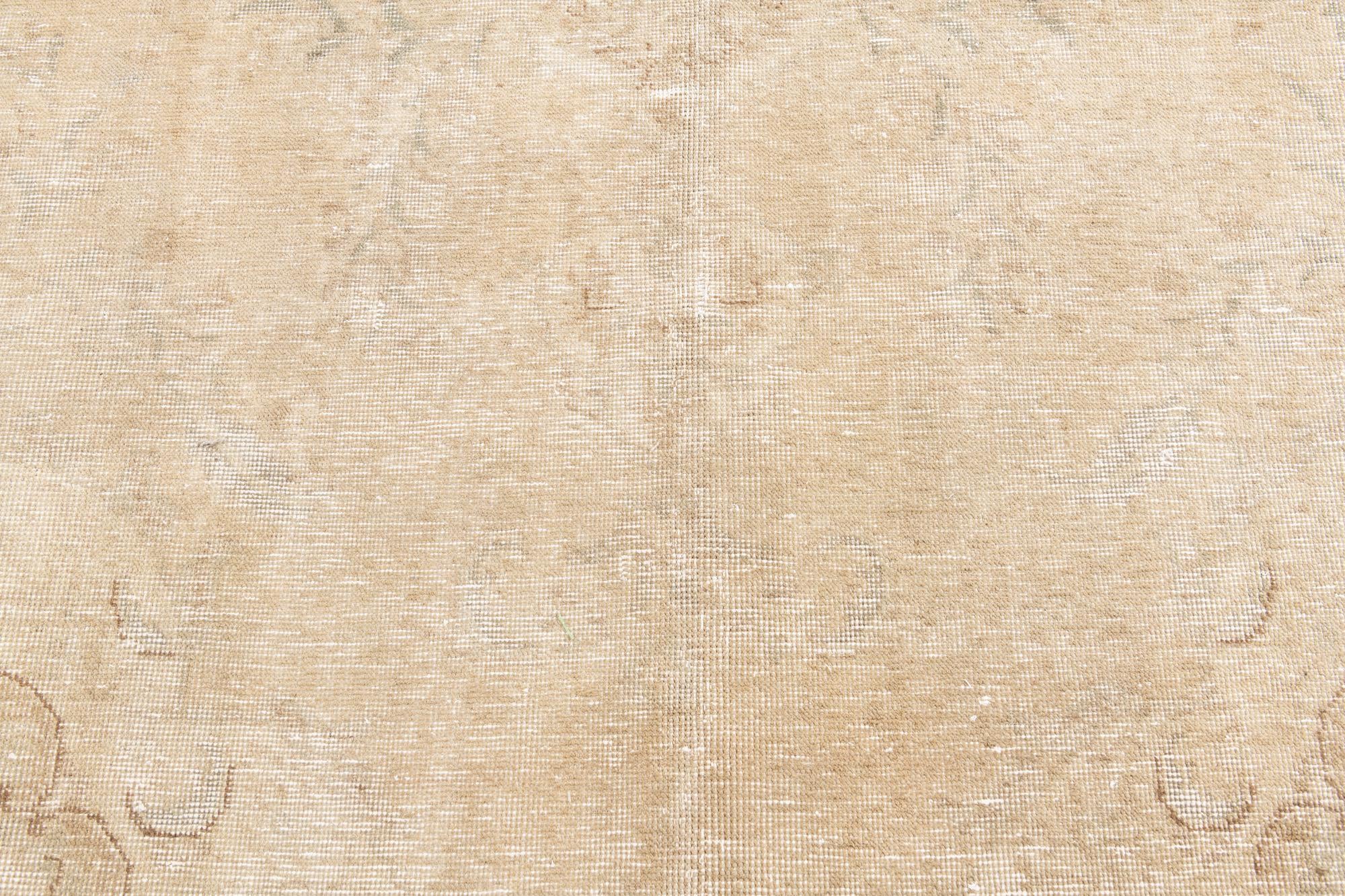 6' 4 x 9' 9 Hand Knotted Ultra Vintage Persian Wool Rug
