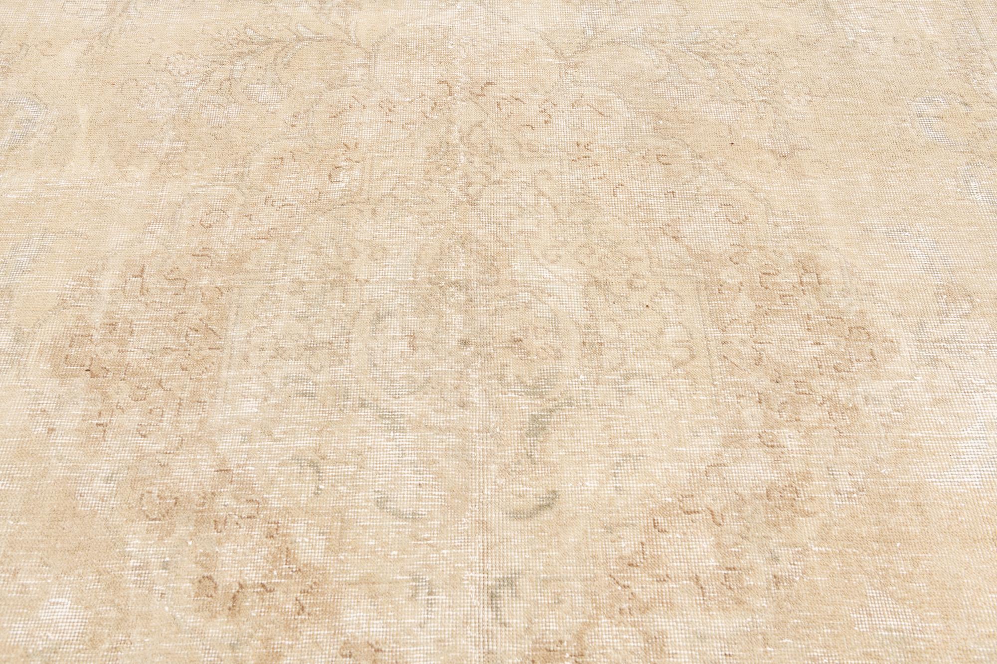 6' 4 x 9' 9 Hand Knotted Ultra Vintage Persian Wool Rug