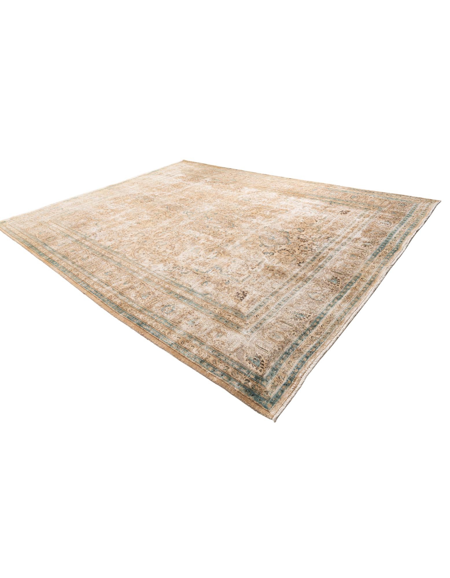 9' 9 x 12' 6 Hand Knotted Ultra Vintage Persian Wool Rug