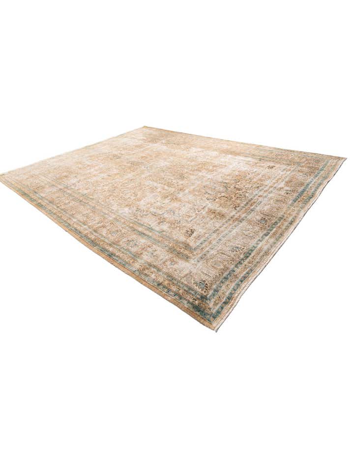 9' 9 x 12' 6 Hand Knotted Ultra Vintage Persian Wool Rug
