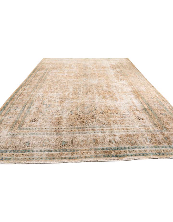 9' 9 x 12' 6 Hand Knotted Ultra Vintage Persian Wool Rug