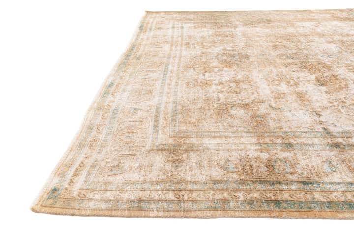 9' 9 x 12' 6 Hand Knotted Ultra Vintage Persian Wool Rug
