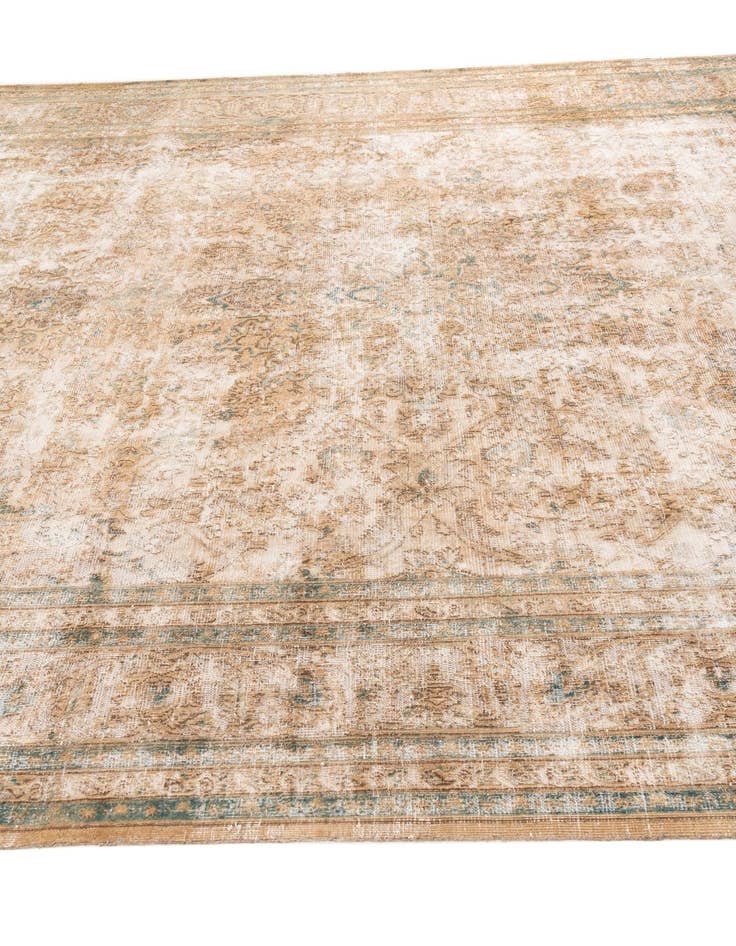 Detail image of 9' 9 x 12' 6  Hand Knotted Ultra Vintage Persian Wool Rug