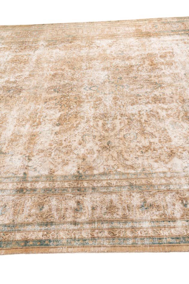 Detail image of 9' 9 x 12' 6 Hand Knotted Ultra Vintage Persian Wool Rug