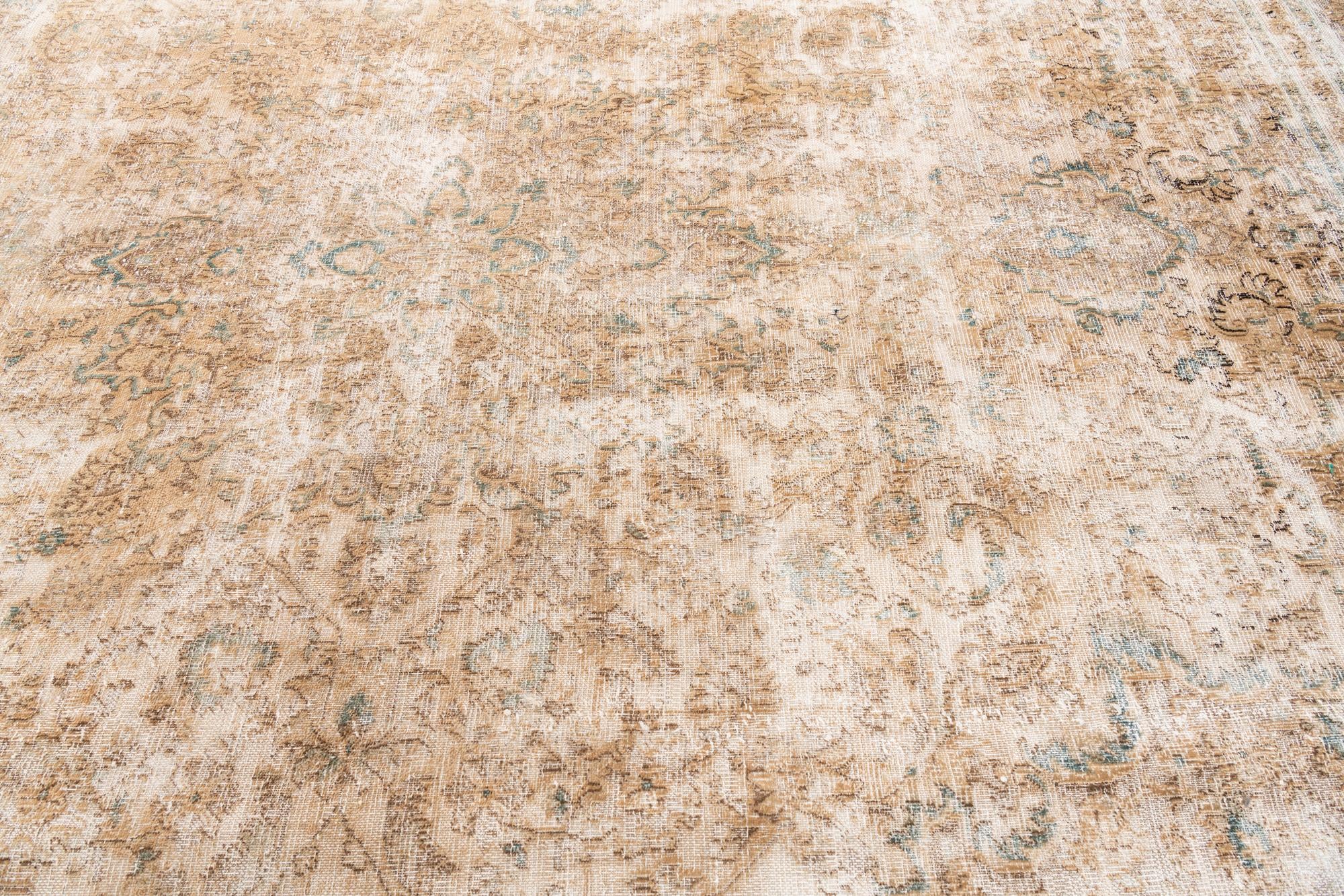 9' 9 x 12' 6 Hand Knotted Ultra Vintage Persian Wool Rug