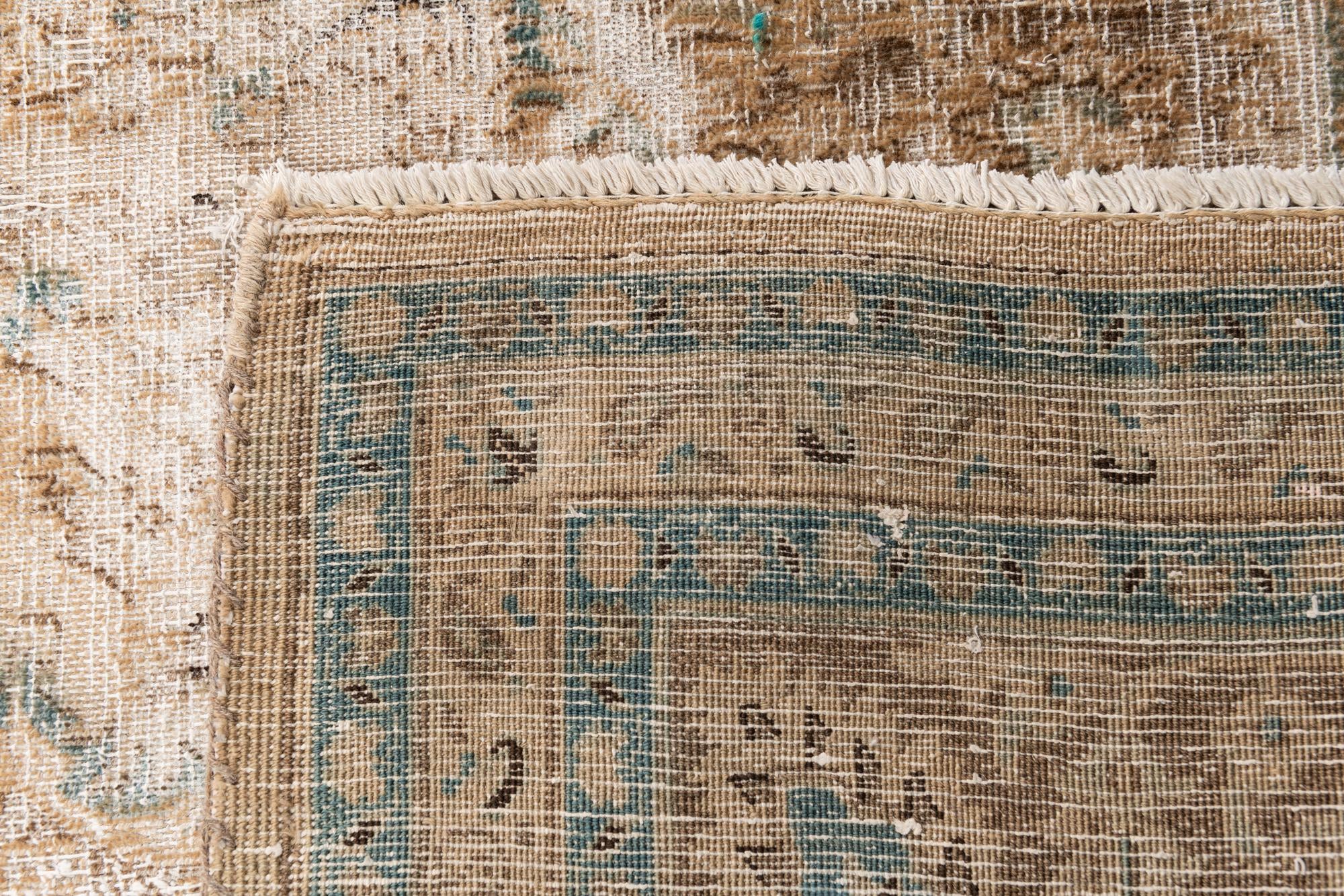 9' 9 x 12' 6 Hand Knotted Ultra Vintage Persian Wool Rug