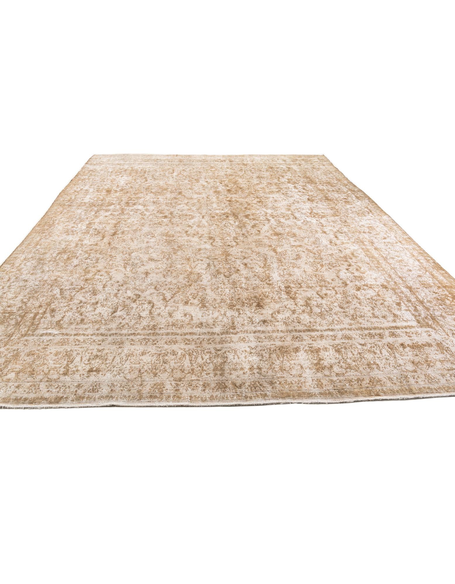 9' 5 x 12' 3 Hand Knotted Ultra Vintage Persian Wool Rug