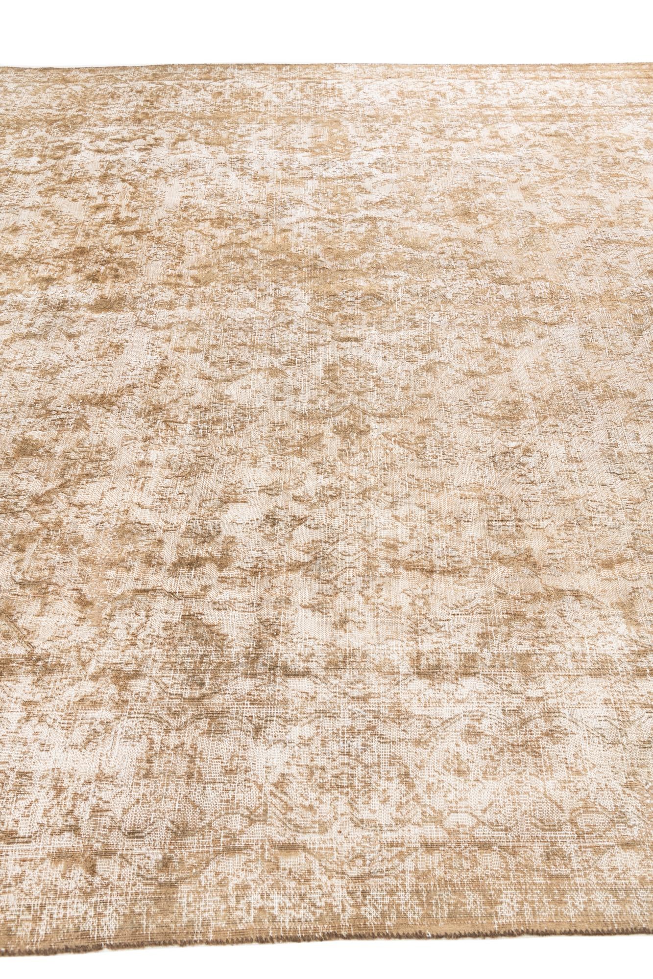 9' 5 x 12' 3 Hand Knotted Ultra Vintage Persian Wool Rug