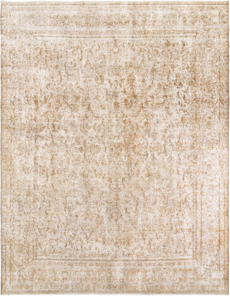 Detail image of 9' 5 x 12' 3 Hand Knotted Ultra Vintage Persian Wool Rug