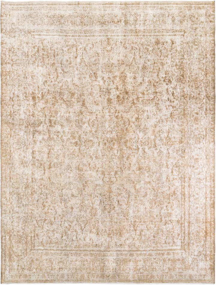 9' 5 x 12' 3 Hand Knotted Ultra Vintage Persian Wool Rug