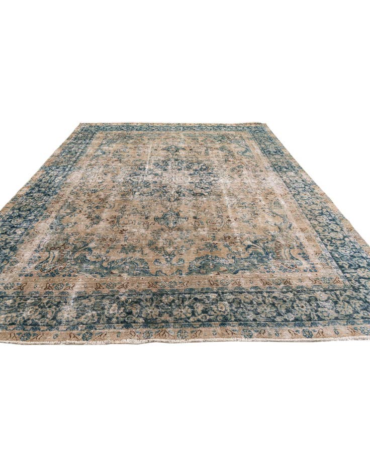 Detail image of 9' 1 x 12' 1  Hand Knotted Ultra Vintage Persian Wool Rug