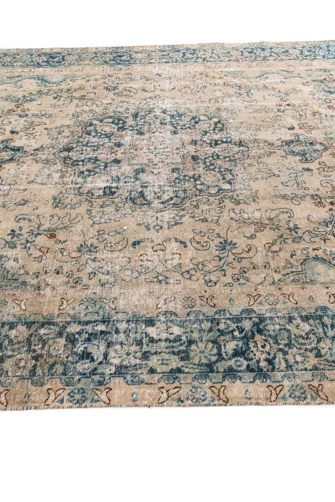 9' 1 x 12' 1 Hand Knotted Ultra Vintage Persian Wool Rug