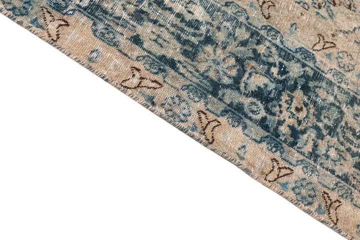 9' 1 x 12' 1 Hand Knotted Ultra Vintage Persian Wool Rug
