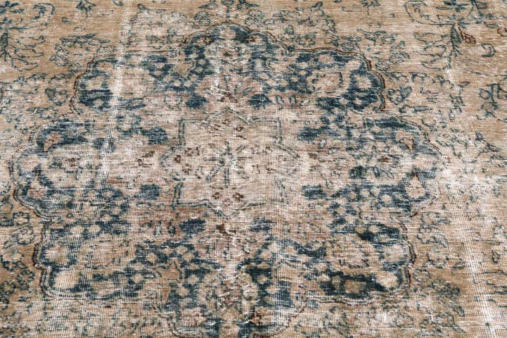 9' 1 x 12' 1 Hand Knotted Ultra Vintage Persian Wool Rug