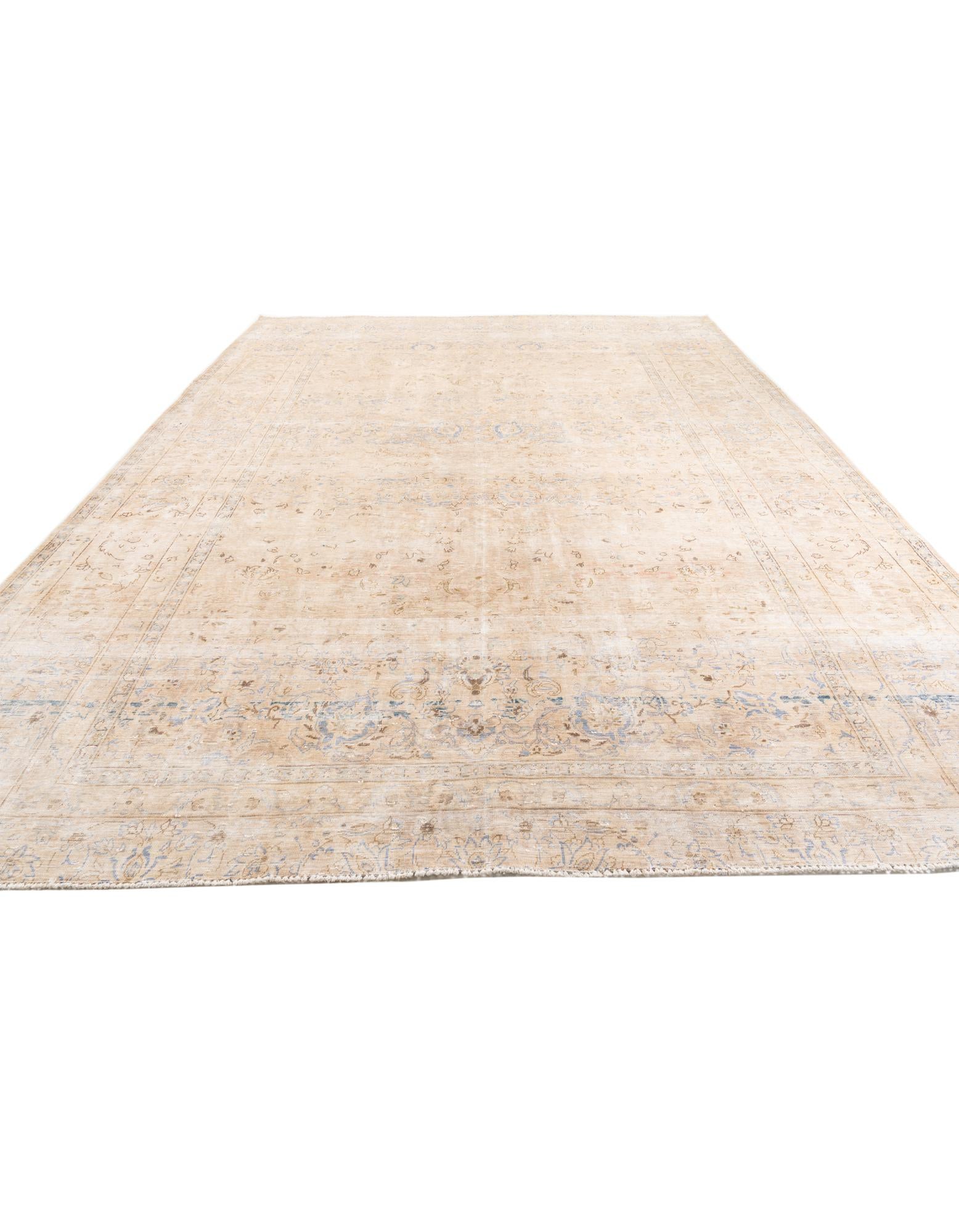 10' 1 x 13' 1 Hand Knotted Ultra Vintage Persian Wool Rug