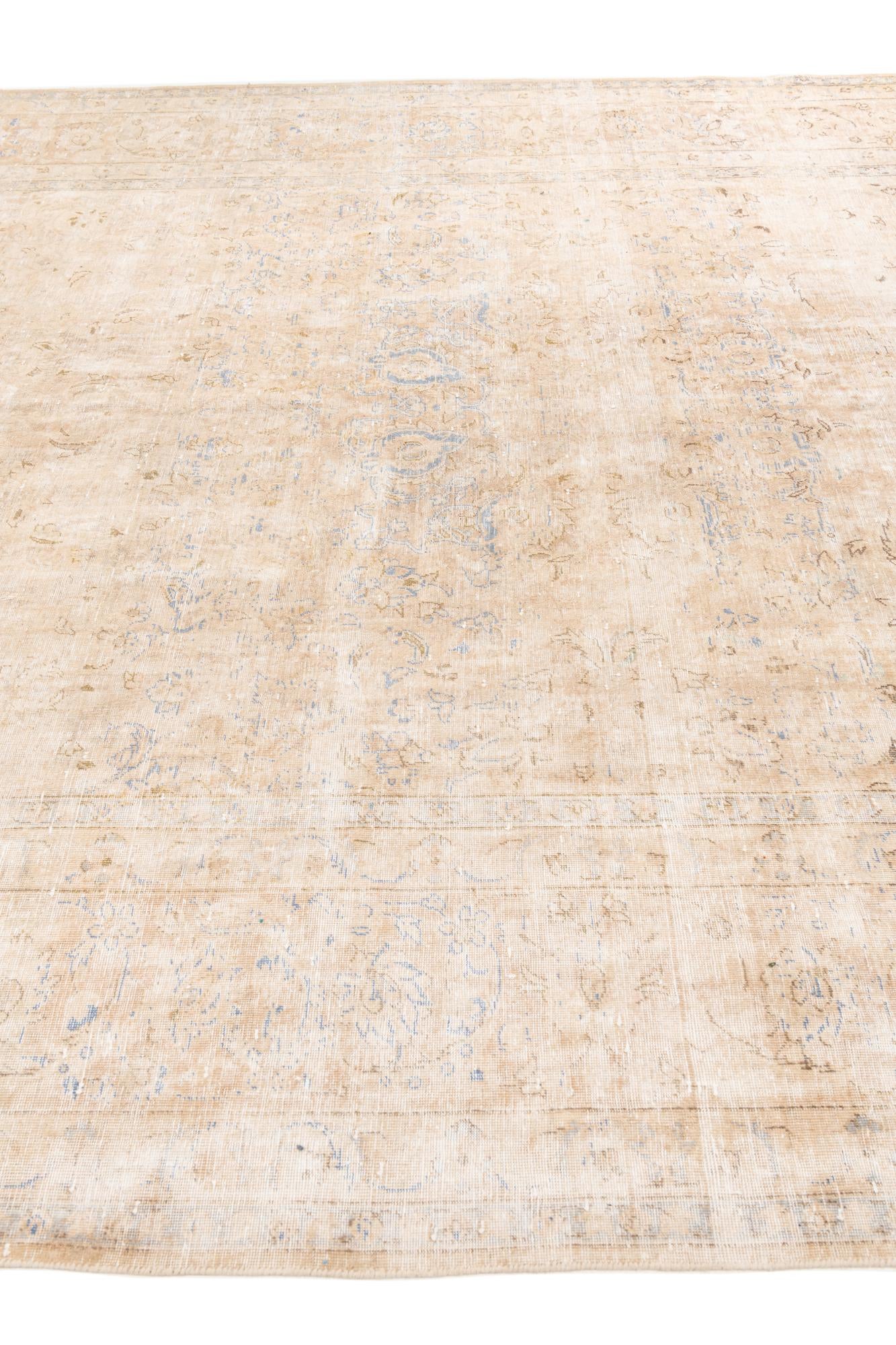 10' 1 x 13' 1 Hand Knotted Ultra Vintage Persian Wool Rug